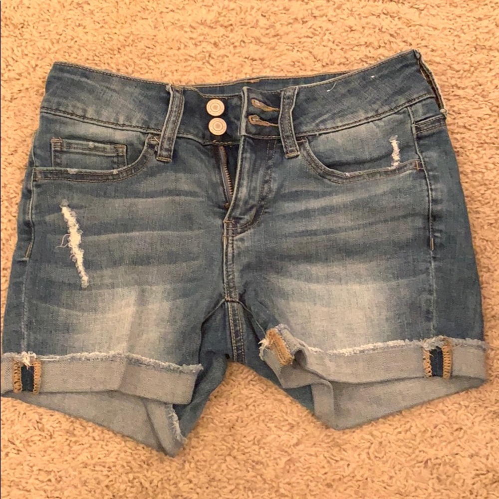 Denim shorts